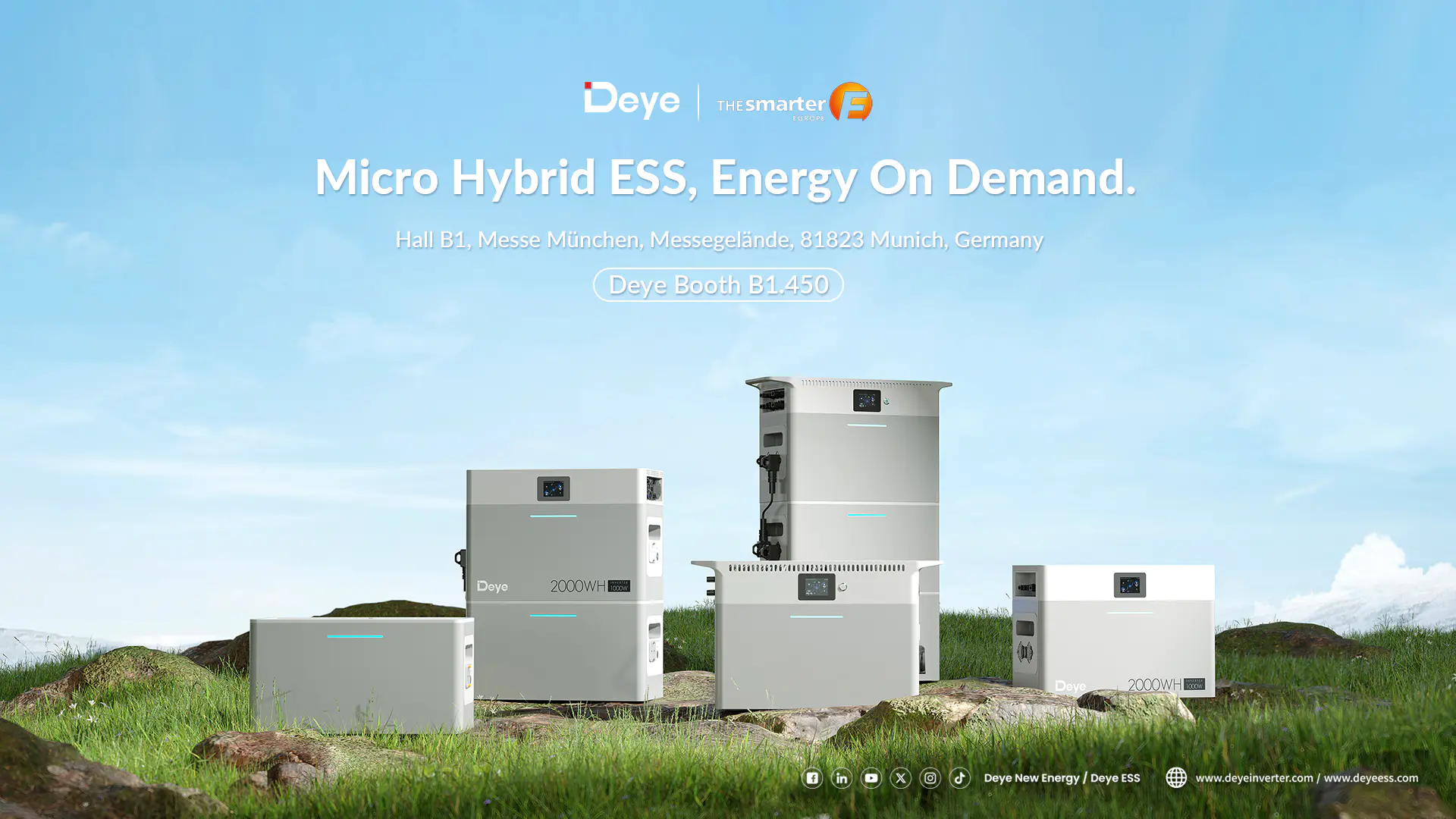 Deye at The smarter E Europe 2025 